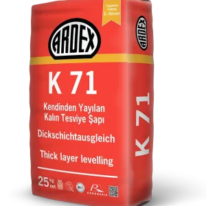 ARDEX K 71 Hızlı Kuruyan Yüksek Mukavemetli Kendiliğinden Yayılan Şap